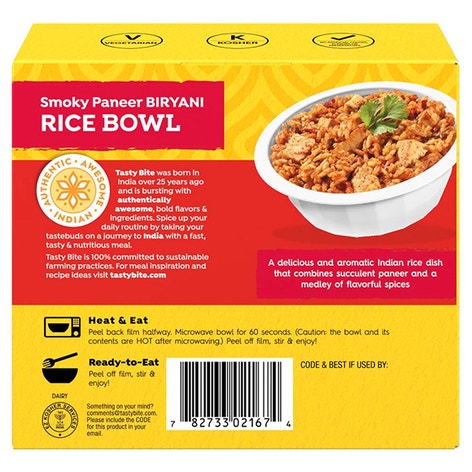 Smoky Paneer Biryani Rice Bowl