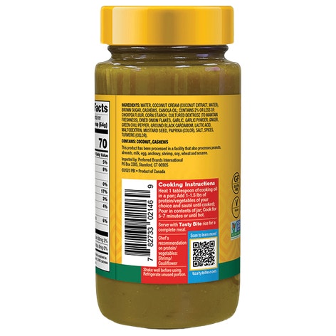 Coconut Korma Simmer Sauce