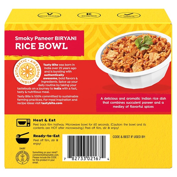 Smoky Paneer Biryani Rice Bowl