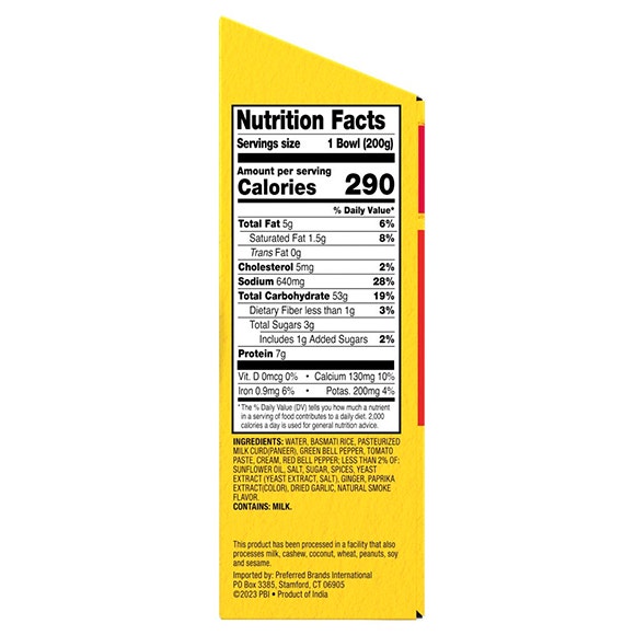 Smoky Paneer Biryani Rice Bowl